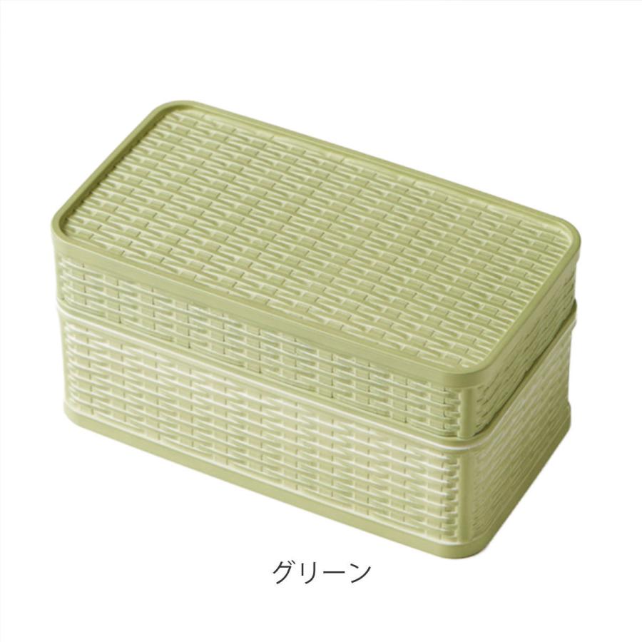 弁当箱 2段 540ml ラット バスケット風 （ お弁当箱 ランチボックス 食