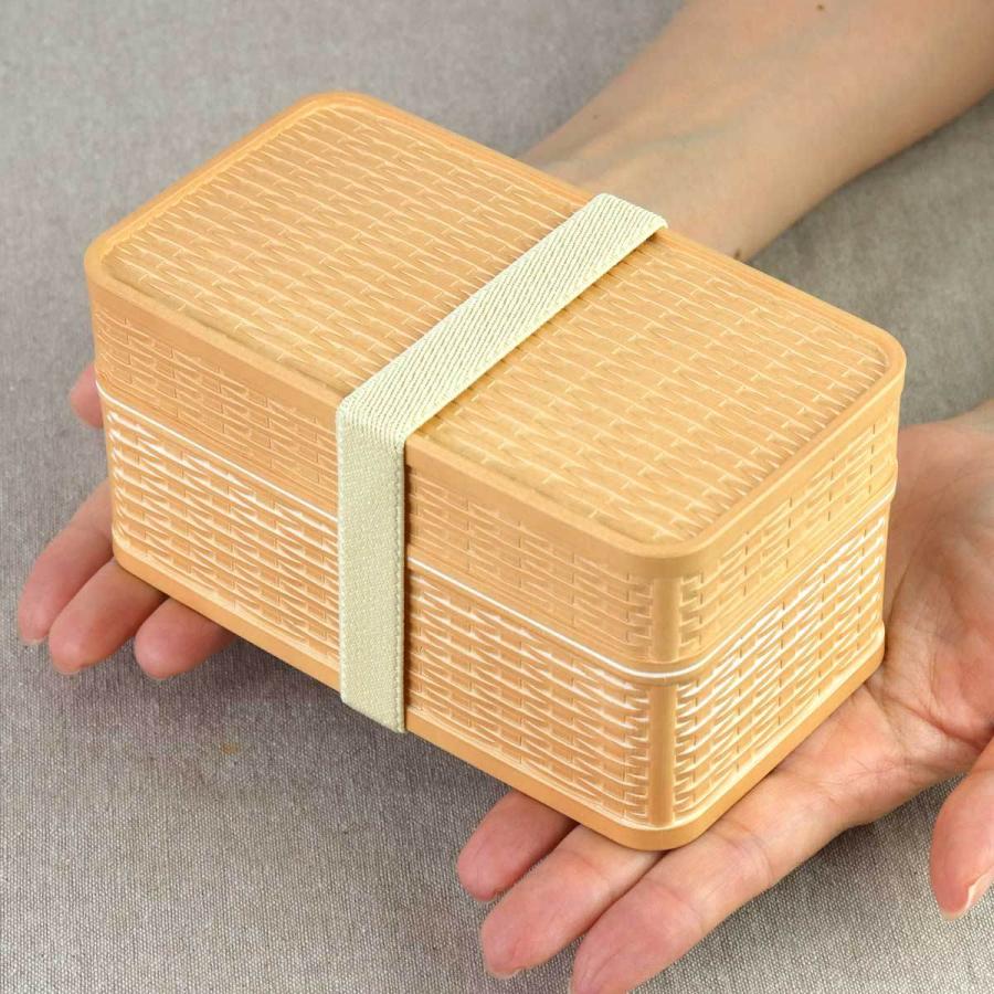 弁当箱 2段 540ml ラット バスケット風 （ お弁当箱 ランチボックス 食