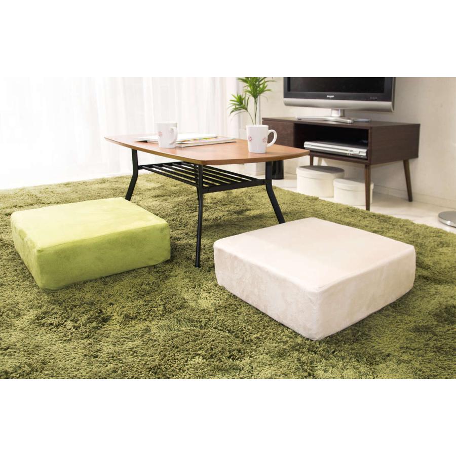 『CHERRY』桜屋工業 座布団 リビング座布団 クッション ２個セット 宮武製作所 クッション リビング座布団 長方形 （ 低反発 ウレタン 極