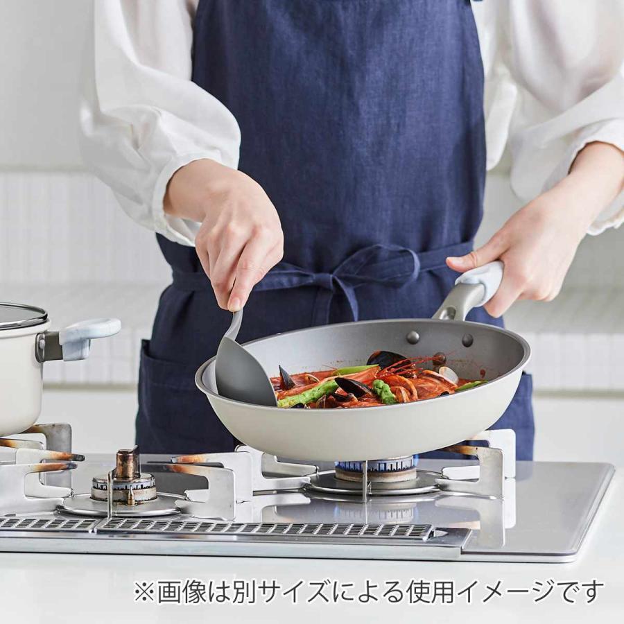 ゼンコウキン IH対応 軽量いため鍋28cm フッ素 抗菌加工 （ ガス火 IH 対応 深型 軽量 抗菌 アルミ フライパン 炒め鍋 28 センチ ）｜colorfulbox｜02