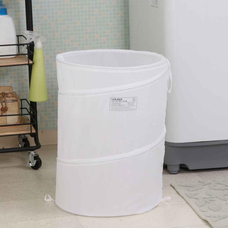 不二貿易（Fuji Boeki） ランドリーバスケット 折りたたみ ラウンド