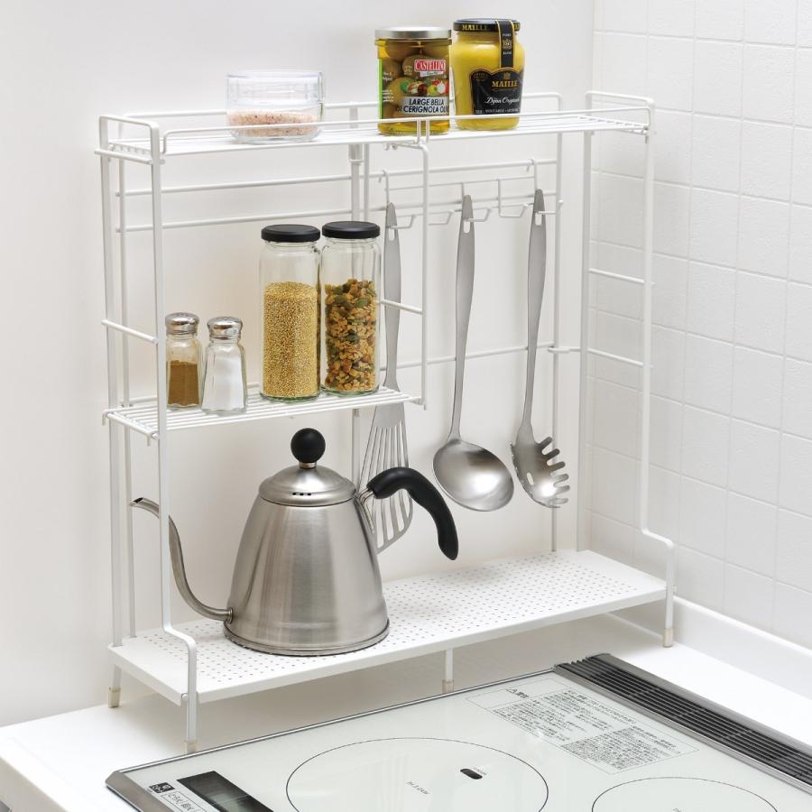 和平フレイズ コンロサイドラック フック付き Flowto