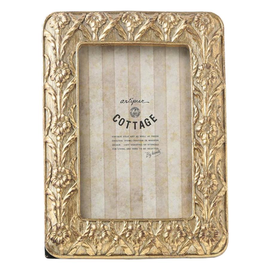 フォトフレーム エンボスフラワーフォトフレームL （ フォト