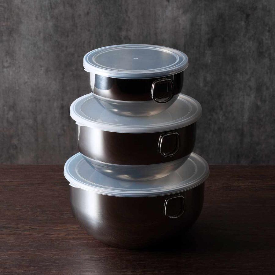 フタ付きボール 20cm ママクック ステンレス 日本製 （ 調理用ボウル