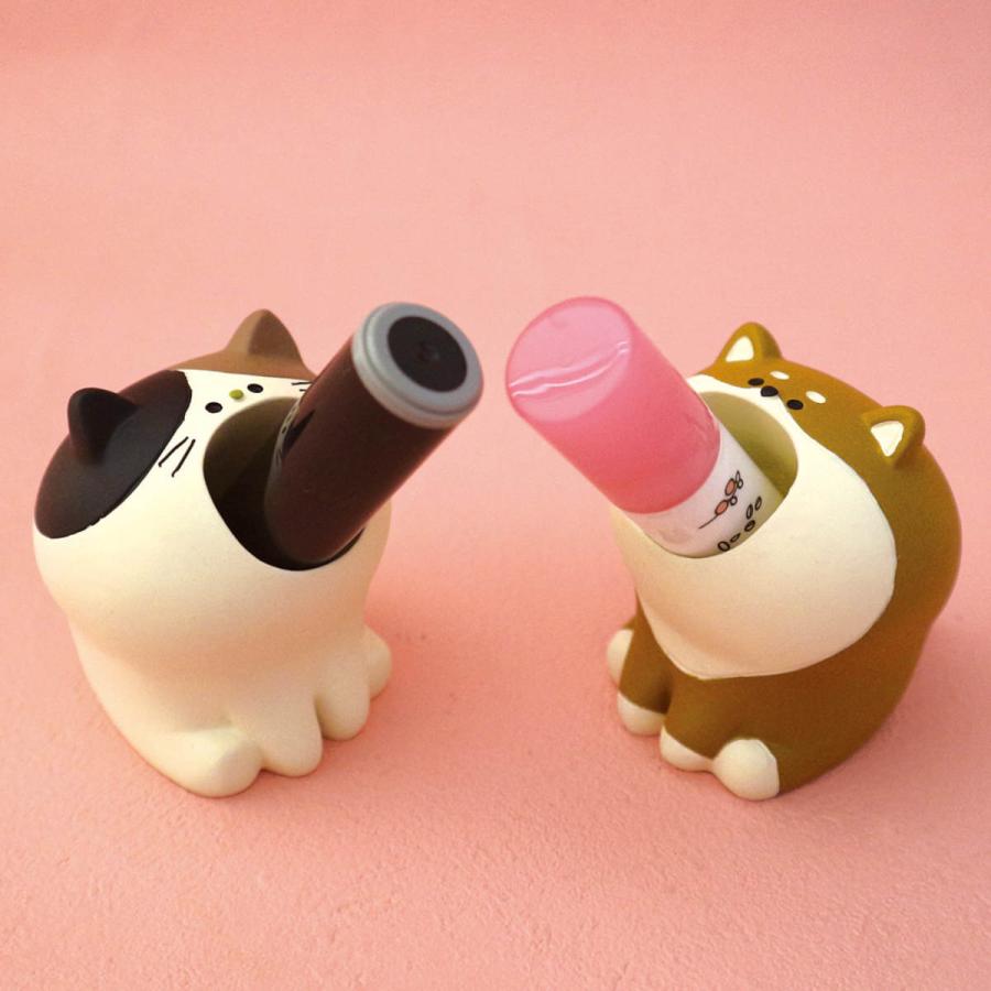 印鑑スタンド はらぺこアニマル イヌネコ （ 印鑑立て はんこケース