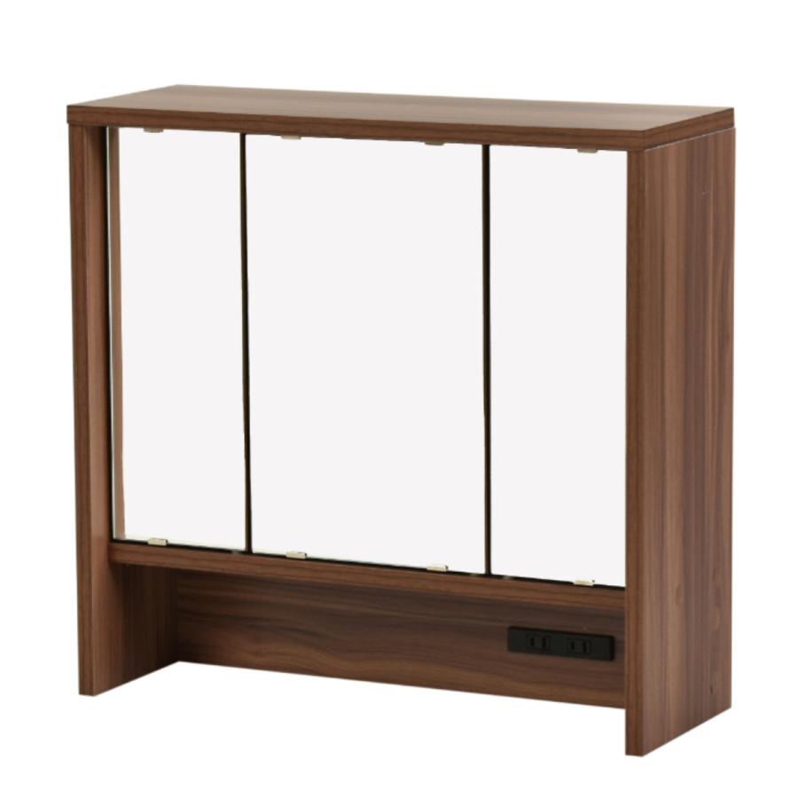 三面鏡 鏡のみ 卓上ミラー 幅60cm ドレッサー （ 単品 デスクなし 大型