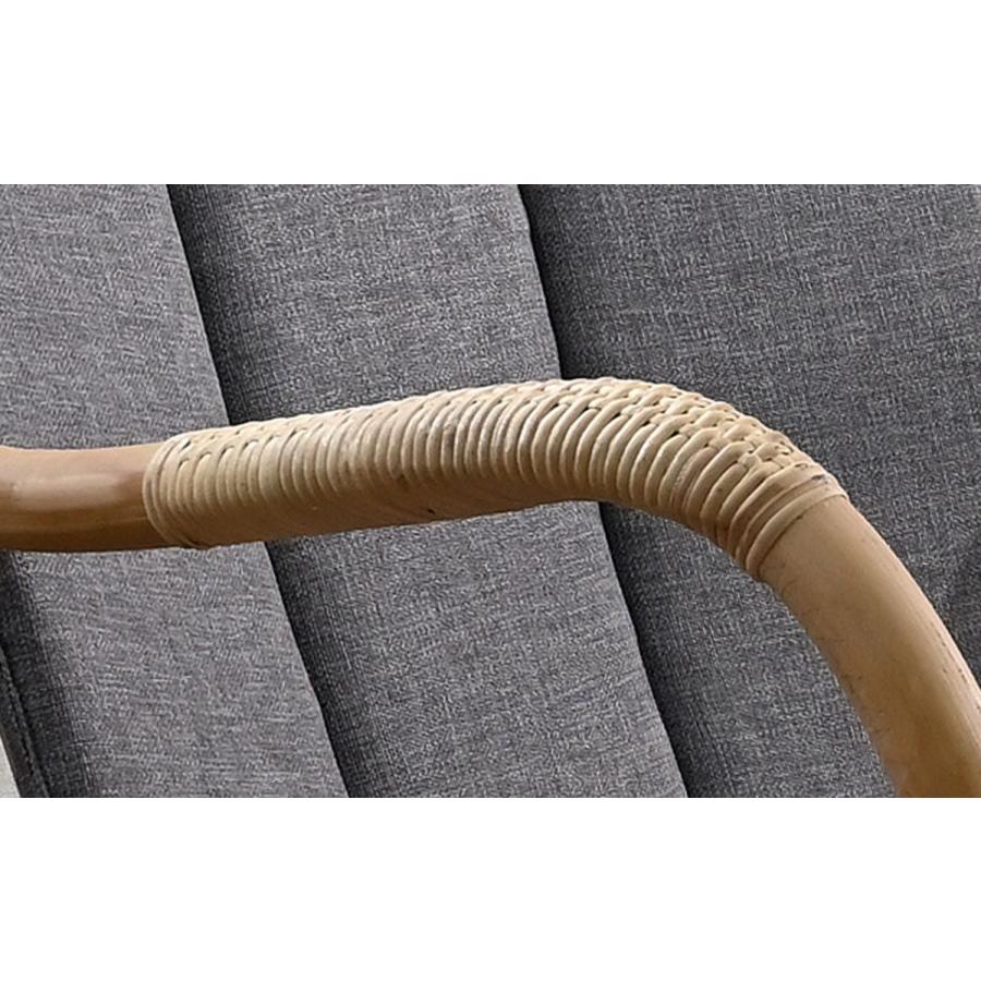 籐 ロッキングチェア クッション付 Breeze 座面高40cm （ チェア 椅子 チェアー 1人掛け リラックスチェア パーソナルチェア 完成品 ）_8