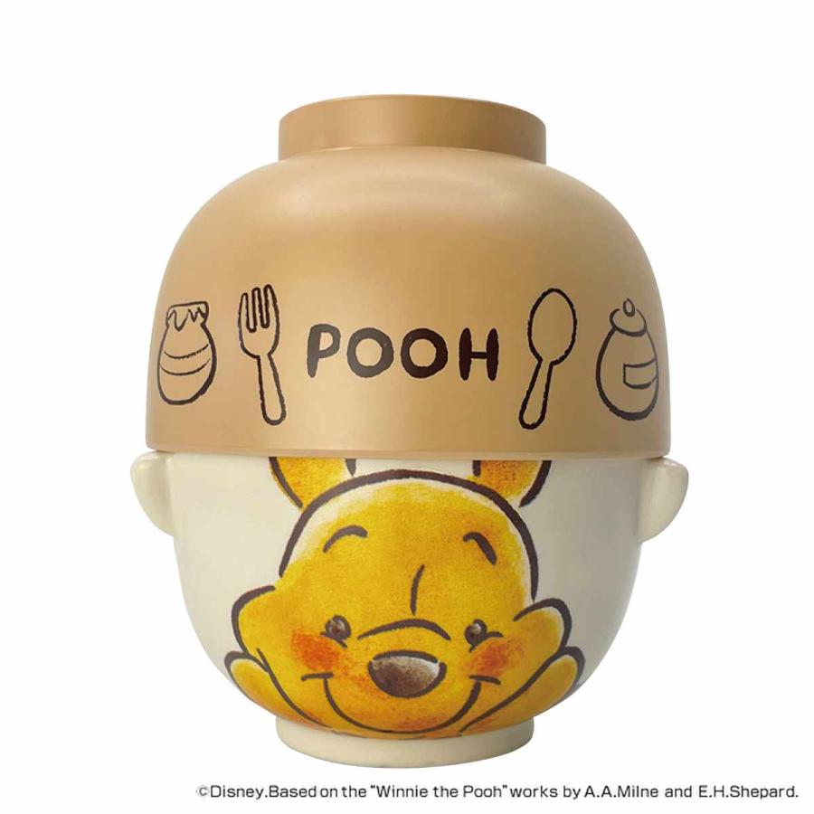 Disney（ディズニー） 汁椀 茶碗 セット くまのプーさん 水彩タッチ