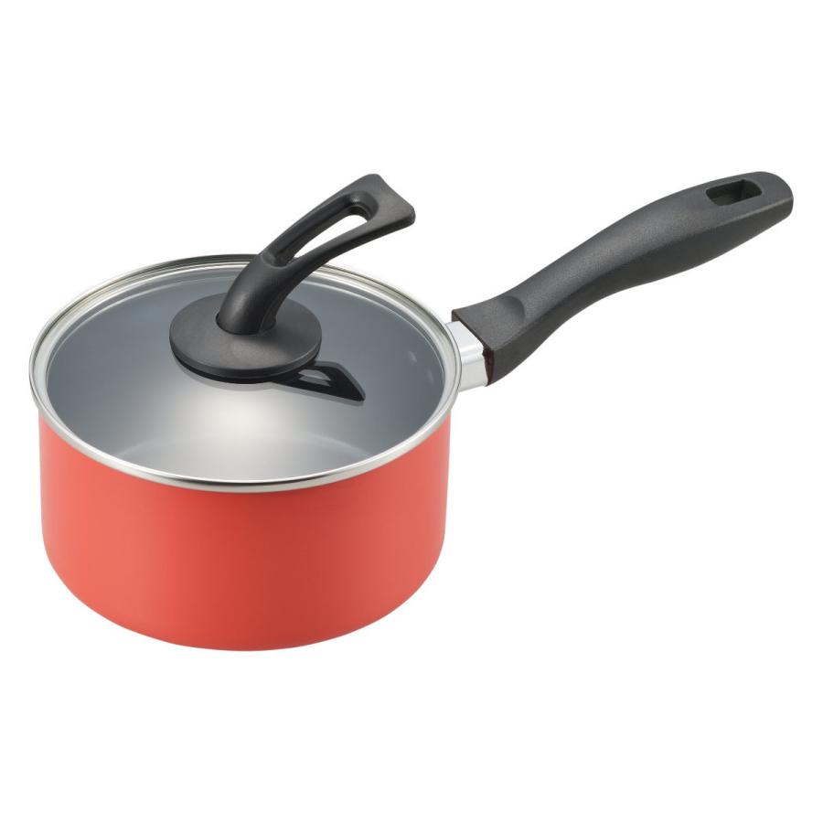 タマハシ 片手鍋 16cm IH対応 エステル フッ素樹脂加工 （ ガス火 IH