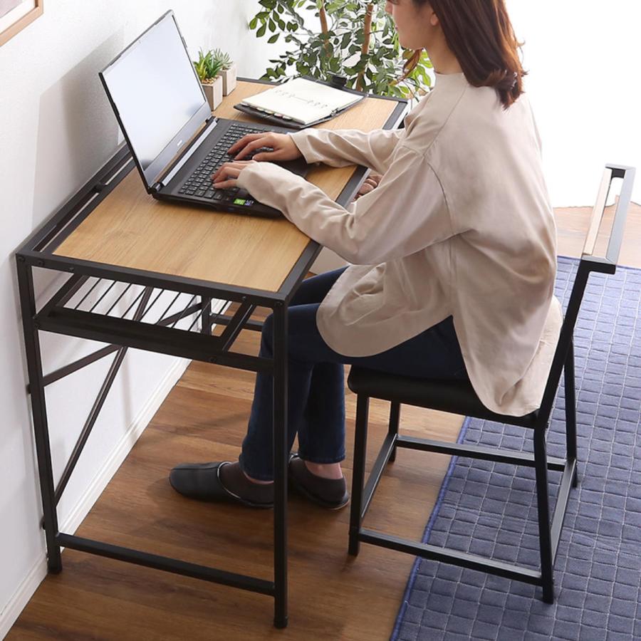 PCデスクとチェア ホームテイスト（HOME taste） デスク チェア セット 幅90cm スチール