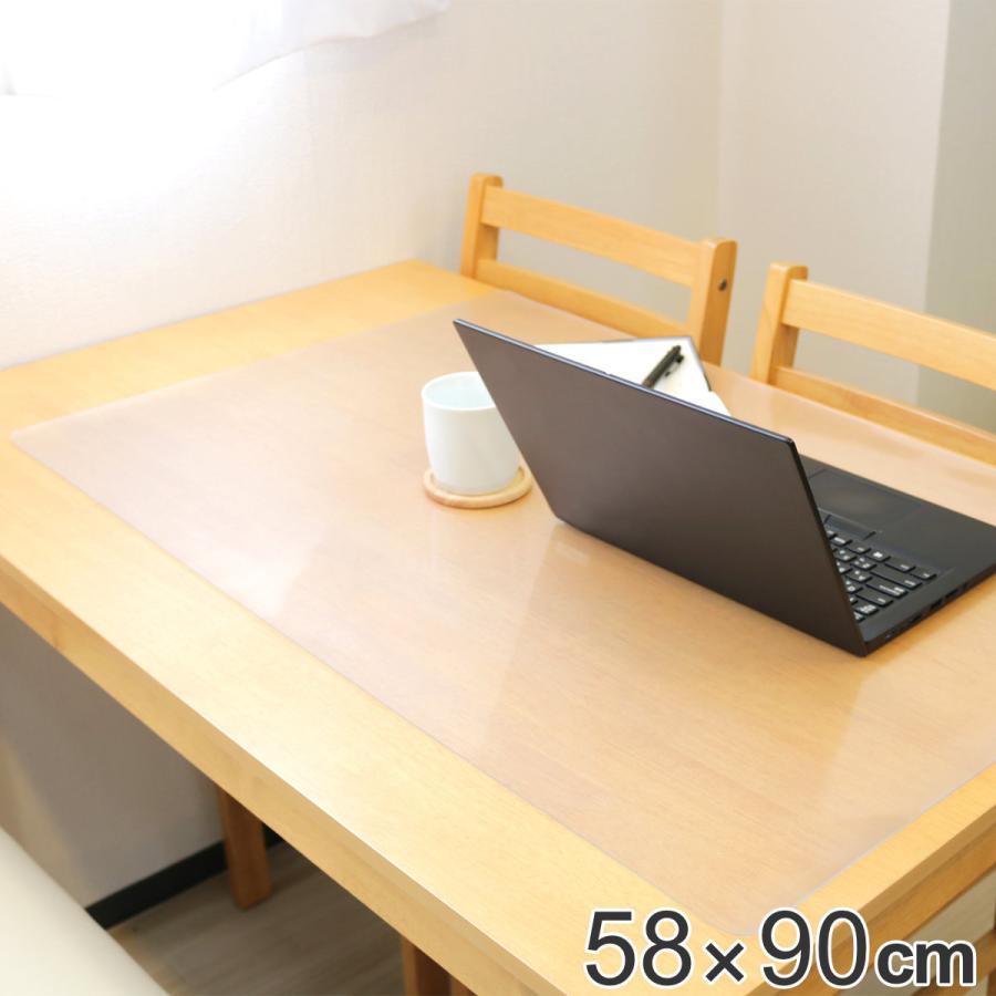 デスクマット 58×90cm エアーが入らないデスクマット 塩化ビニル