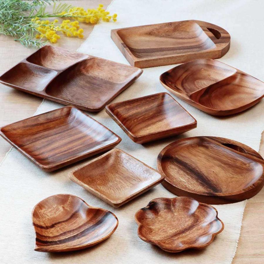 プレート 30cm ラウンド アカシア 食洗機対応 （ 木製プレート ウッド