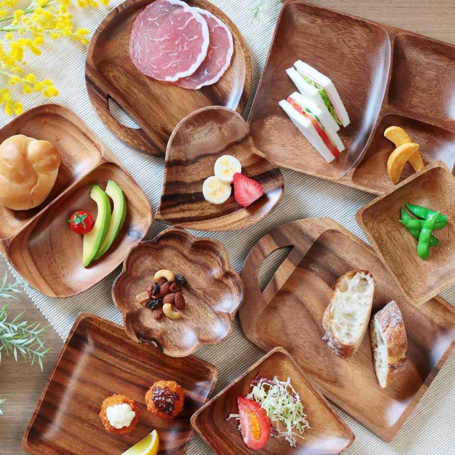 プレート 30cm ラウンド アカシア 食洗機対応 （ 木製プレート ウッド