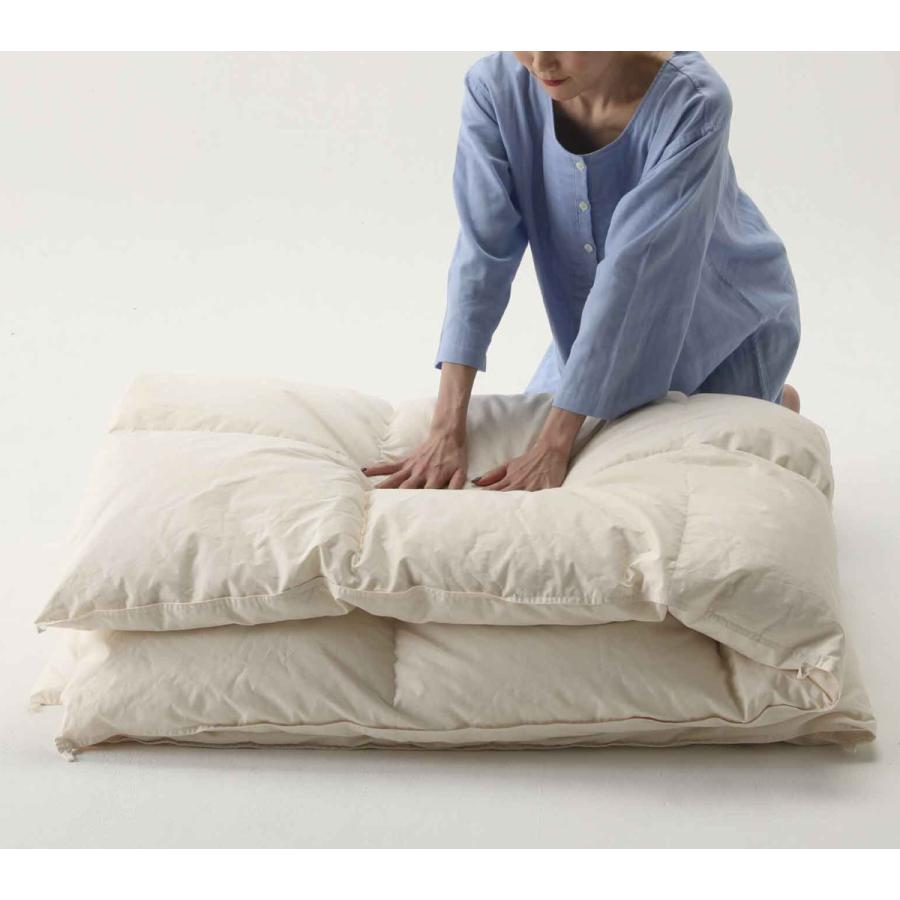 羽毛布団 シングル safo オーガニック 掛け布団 （ サフォ 高