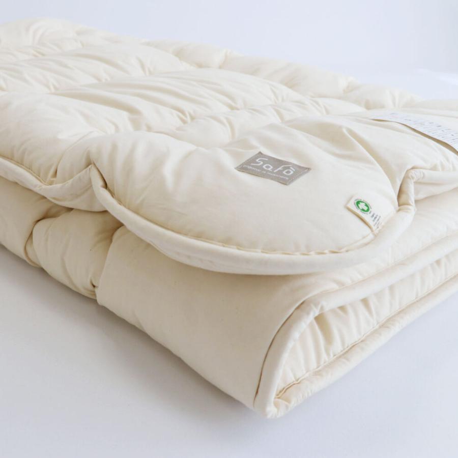 敷き布団 セミダブル safo オーガニック 120×205cm 綿100％ （ サフォ