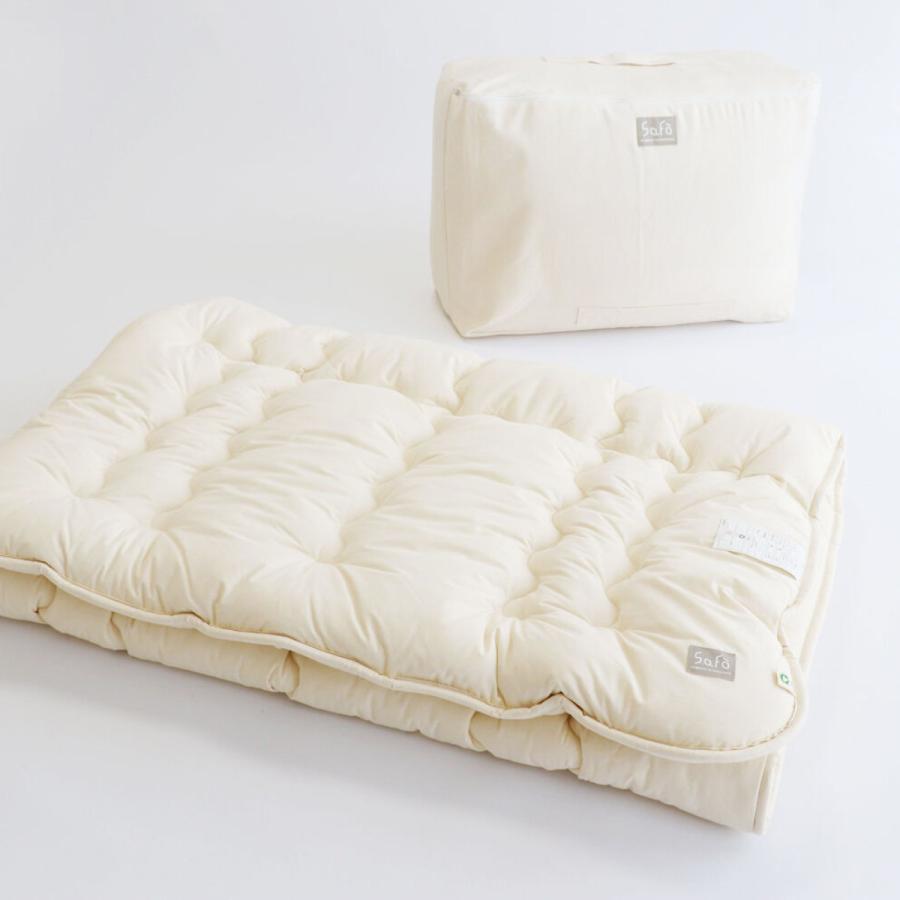 敷き布団 セミダブル safo オーガニック 120×205cm 綿100％ （ サフォ