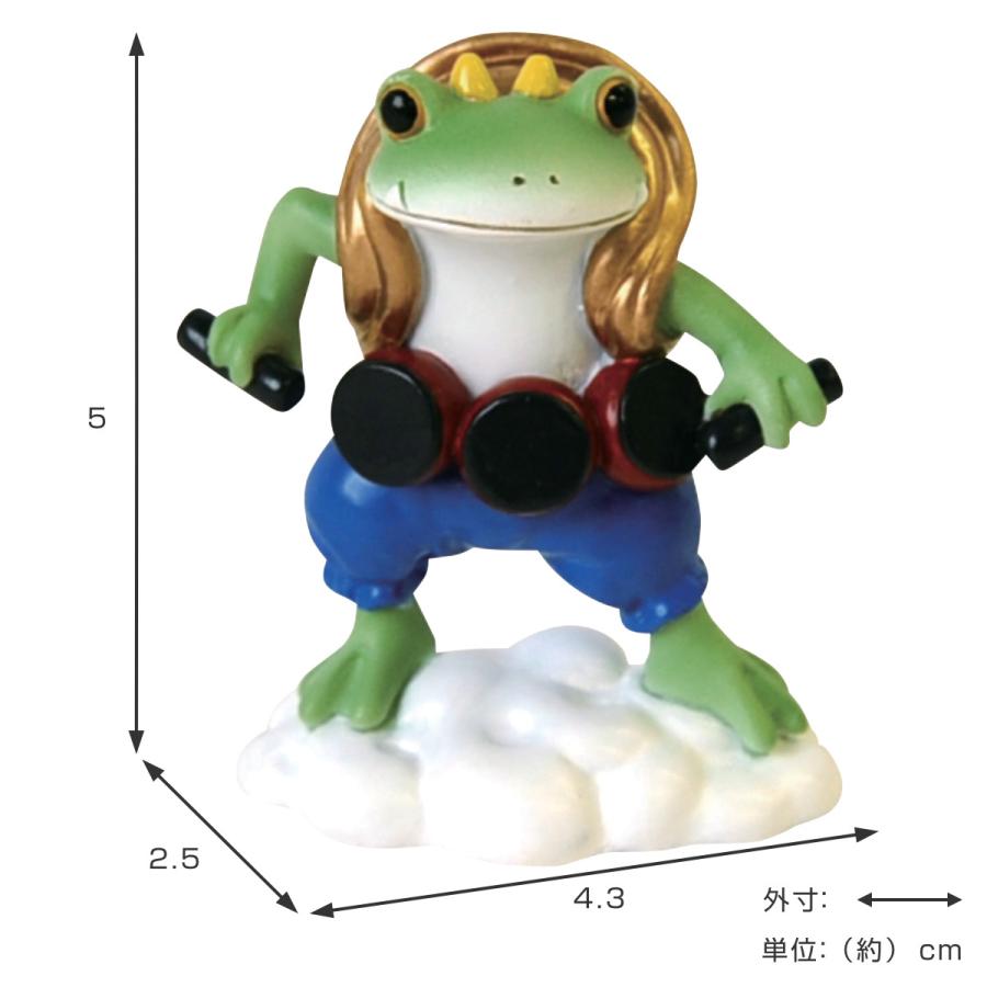 オブジェ カエル 雷神タロウ Copeau （ 置き物 コポー コポタロウ 置物 かえる 蛙 グッズ マスコット ミニチュア 雑貨 オーナメント インテリア 玄関 ）｜colorfulbox｜02