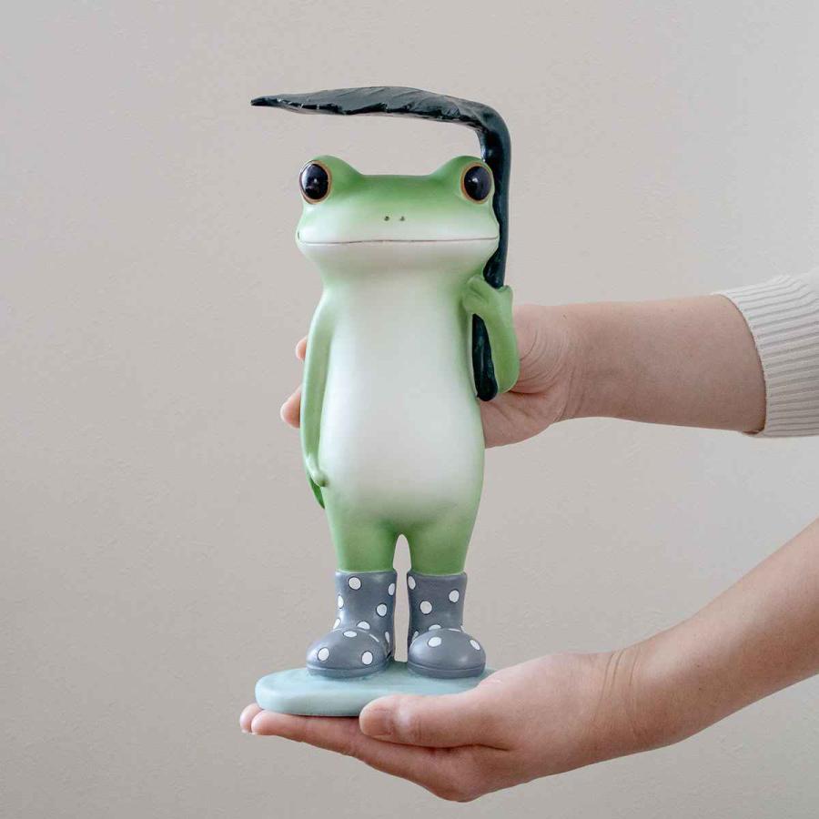 ガーデン オーナメント 葉っぱ傘カエル Copeau コポー カエル コポタロウ 置物 飾り 葉っぱ 雨 長靴 お弁当グッズのカラフルボックス 通販 Yahoo ショッピング