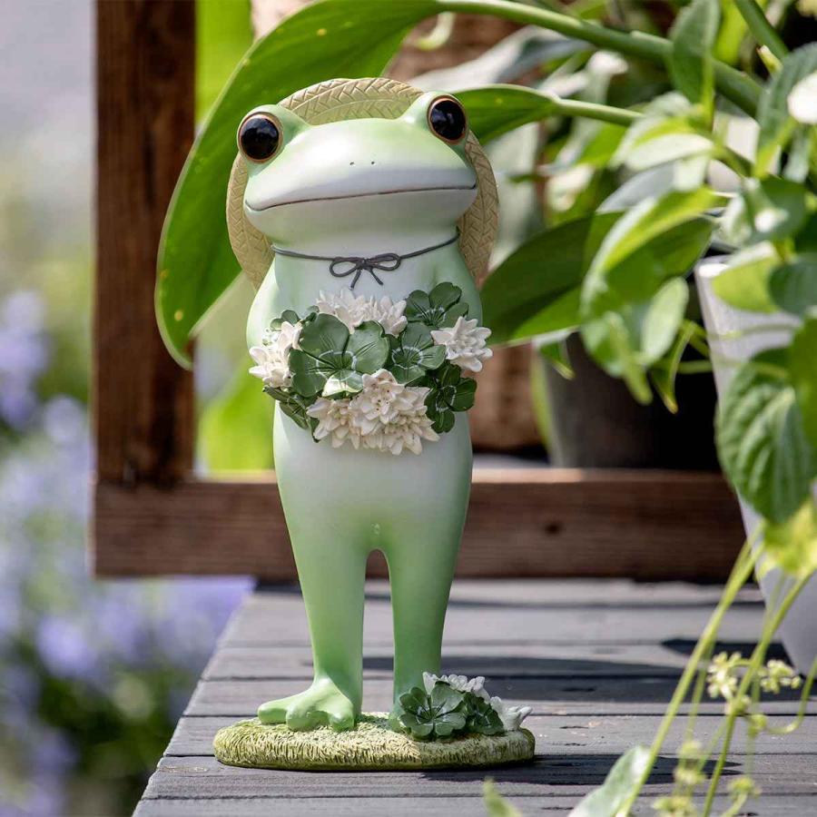 ガーデン オーナメント クローバーとカエル Copeau （ コポー