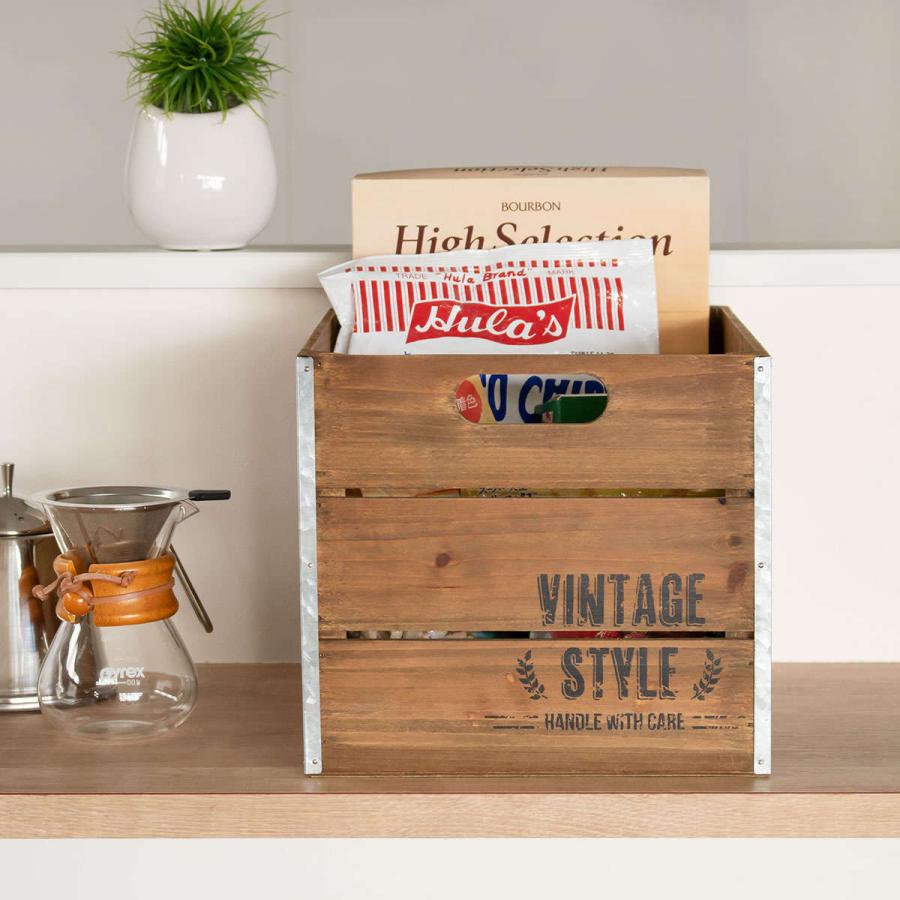 収納ボックス ホルツ ボックス （ 幅27.5×奥行36×高さ25cm 小物入れ