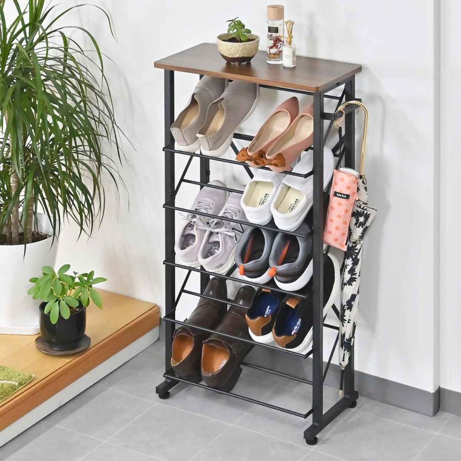 フクダクラフト シューズラック 幅50.5cm 5段 スリムタイプ （ 靴 収納