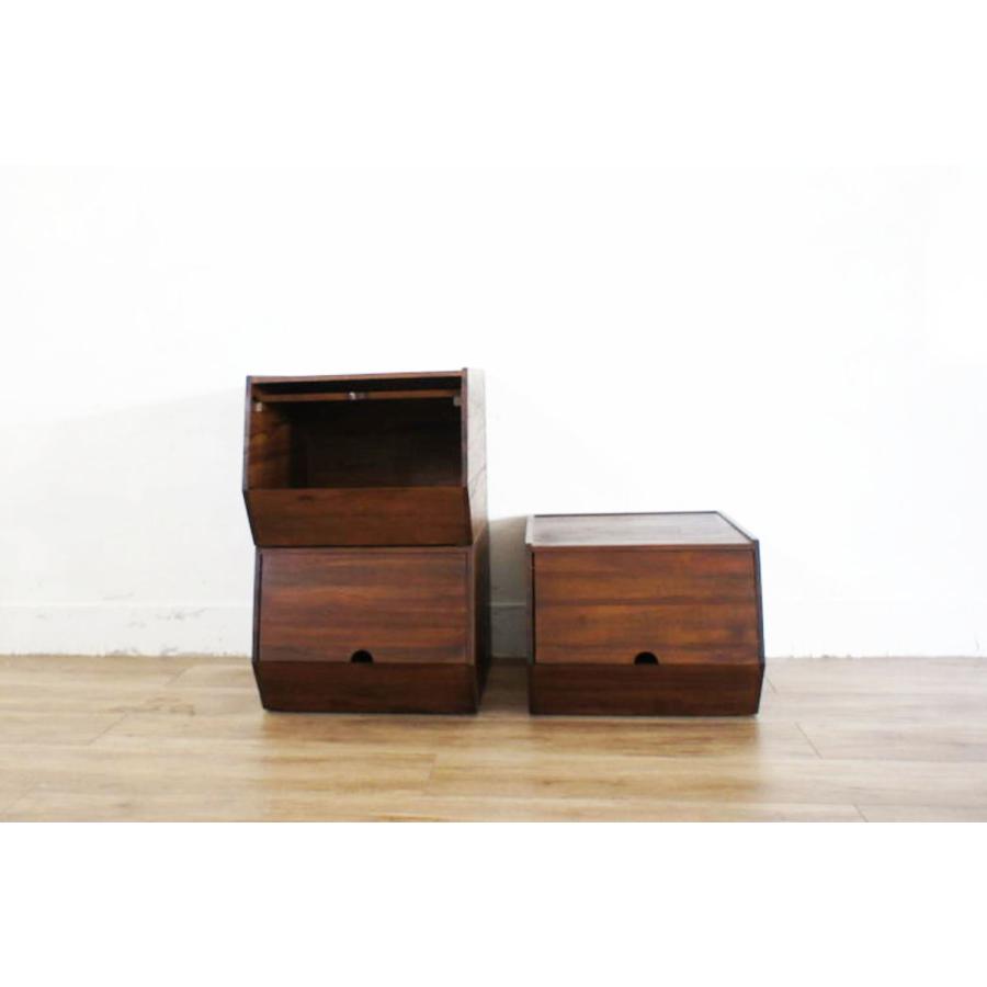 収納ボックス 木製 （ 収納ケース フタ付き 扉付き 収納 小物 天然木