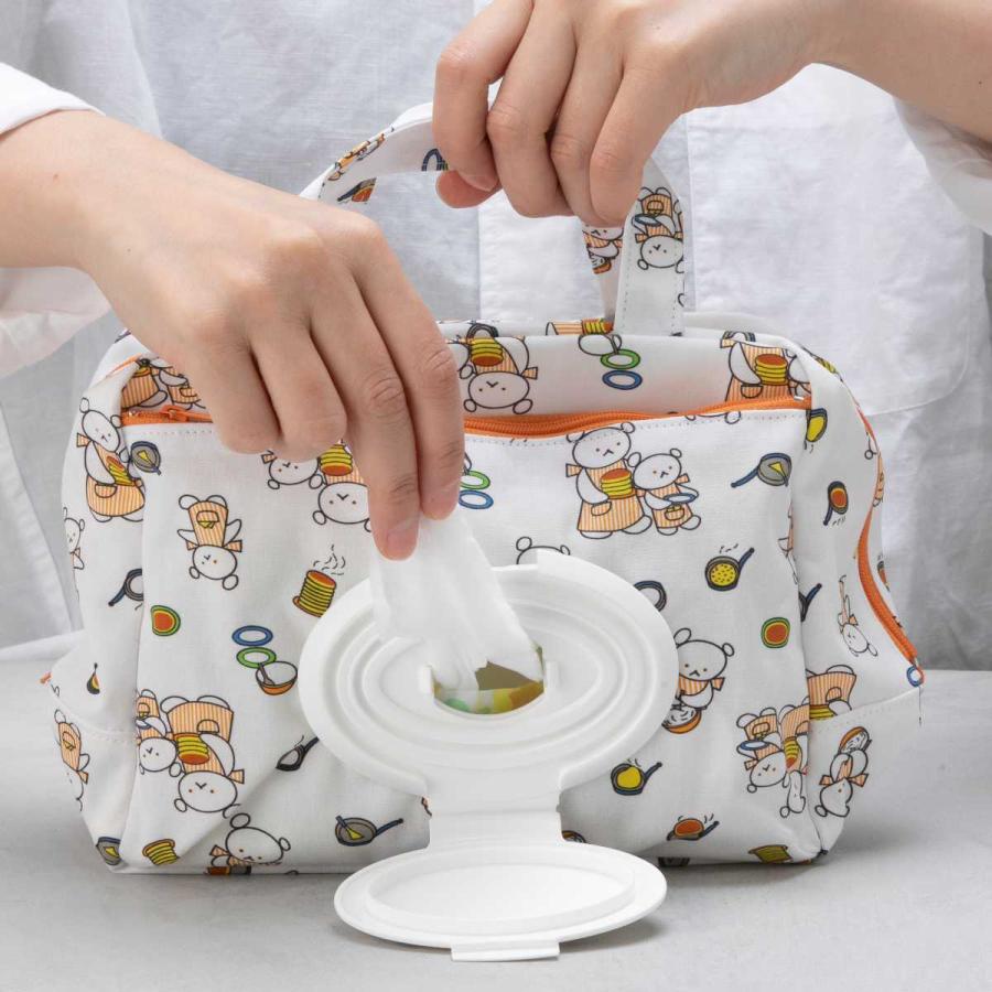 おむつポーチ こぐまちゃん ママポーチ ウェットティッシュ 収納