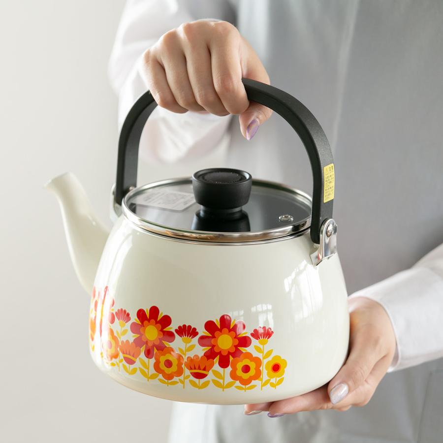 富士ホーロー やかん 2.5L IH対応 メモリーズ サンフラワー 富士ホーロー やかん 2.5L IH対応 メモリーズ サンフラワー
