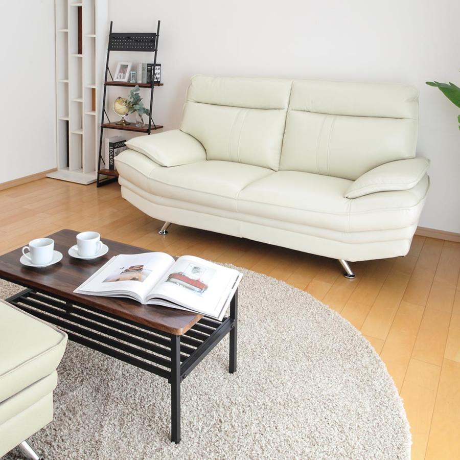 ソファ 二人掛け 幅170cm レザー （ 開梱設置 ソファー レザーソファ