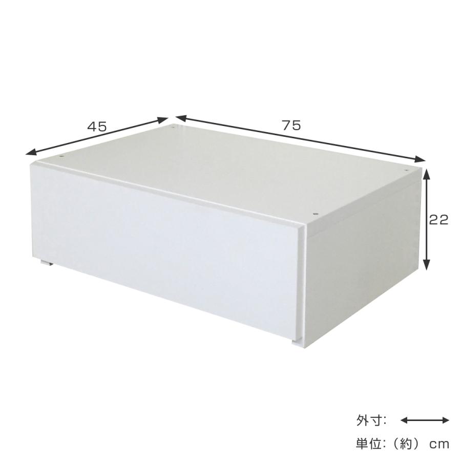 壁面収納 フィットラック 引き出し1段 幅75cm （ パーツ オプション