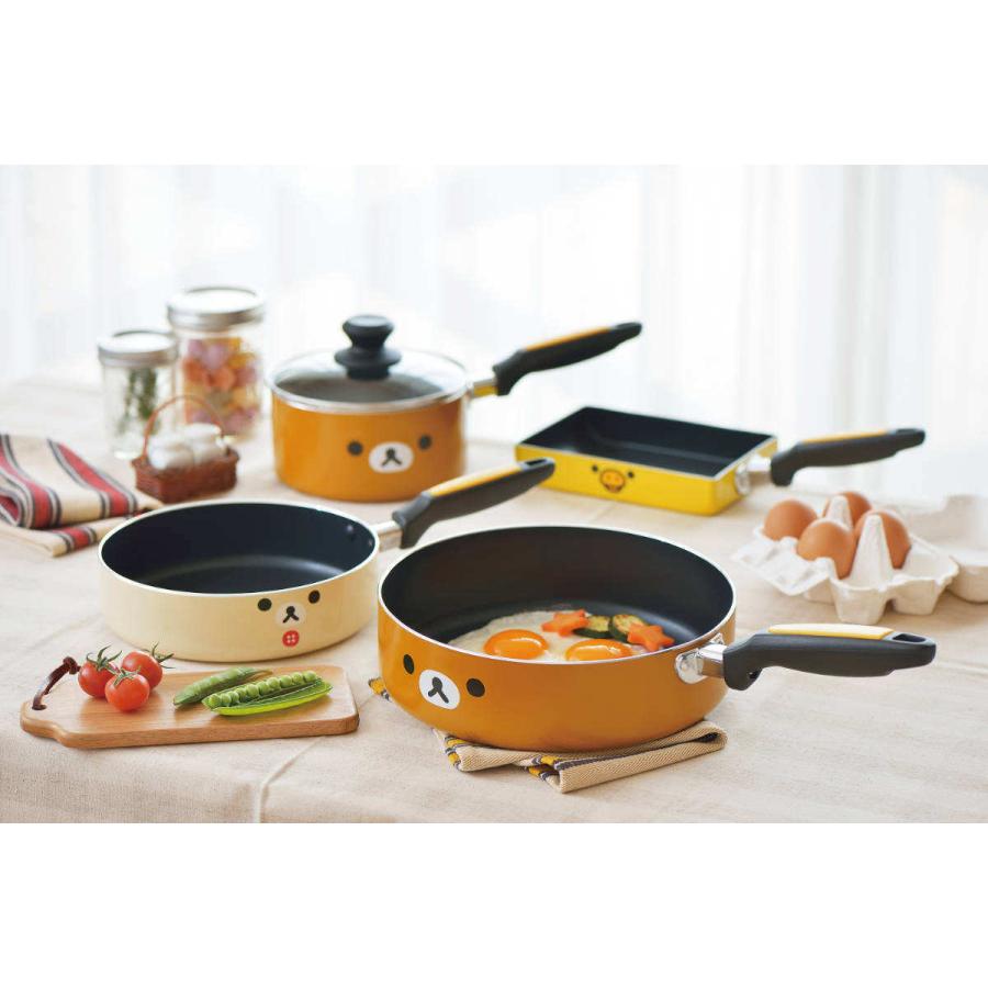 リラックマ調理器具4点セットマルチクックパンフライパン片手鍋卵焼き器