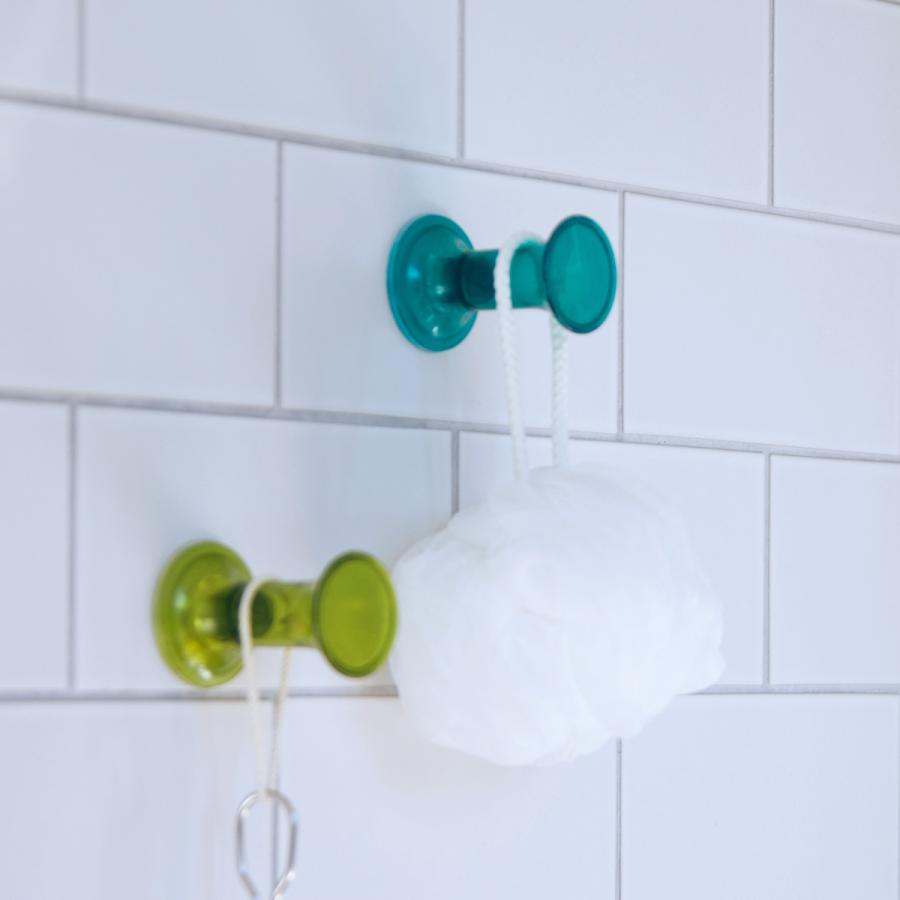 強力フック 壁フック台所壁掛けフック 粘着 万能 浴室 バスルーム キッチン biite お風呂収納 バスフック まわしてくっつく吸盤フック （ 壁掛け