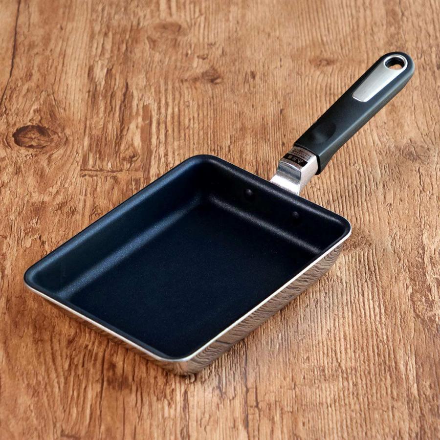 ウルシヤマ金属工業 卵焼き フライパン 19×14cm IH対応 クワトロプラス