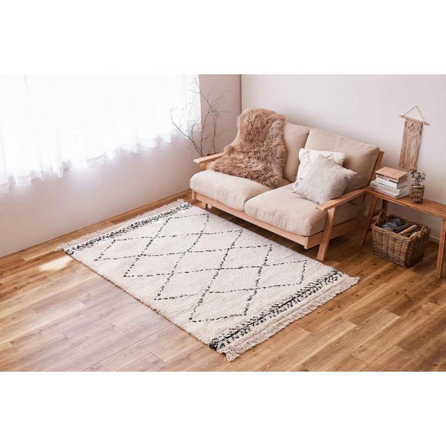 HAGiHARA（萩原） ラグ ベルギー製 ウィルトンラグ BOHO ベニワレン