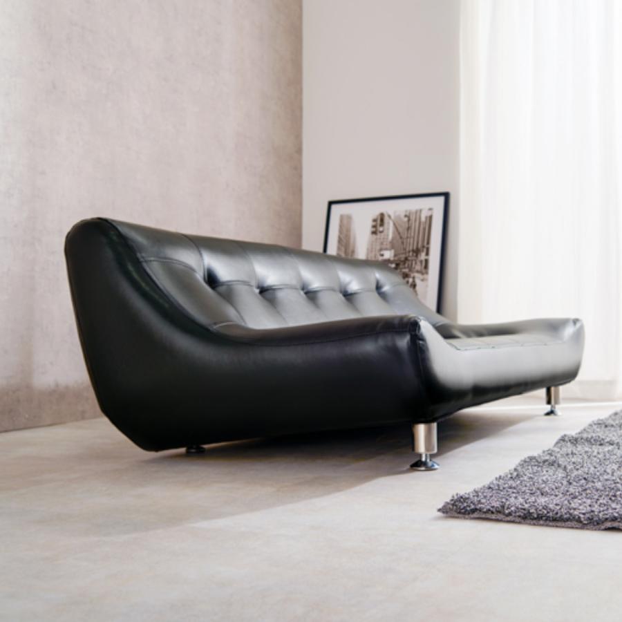 HAGiHARA（萩原） ローソファ 二人掛け 幅153cm 座面広々 （ リビング