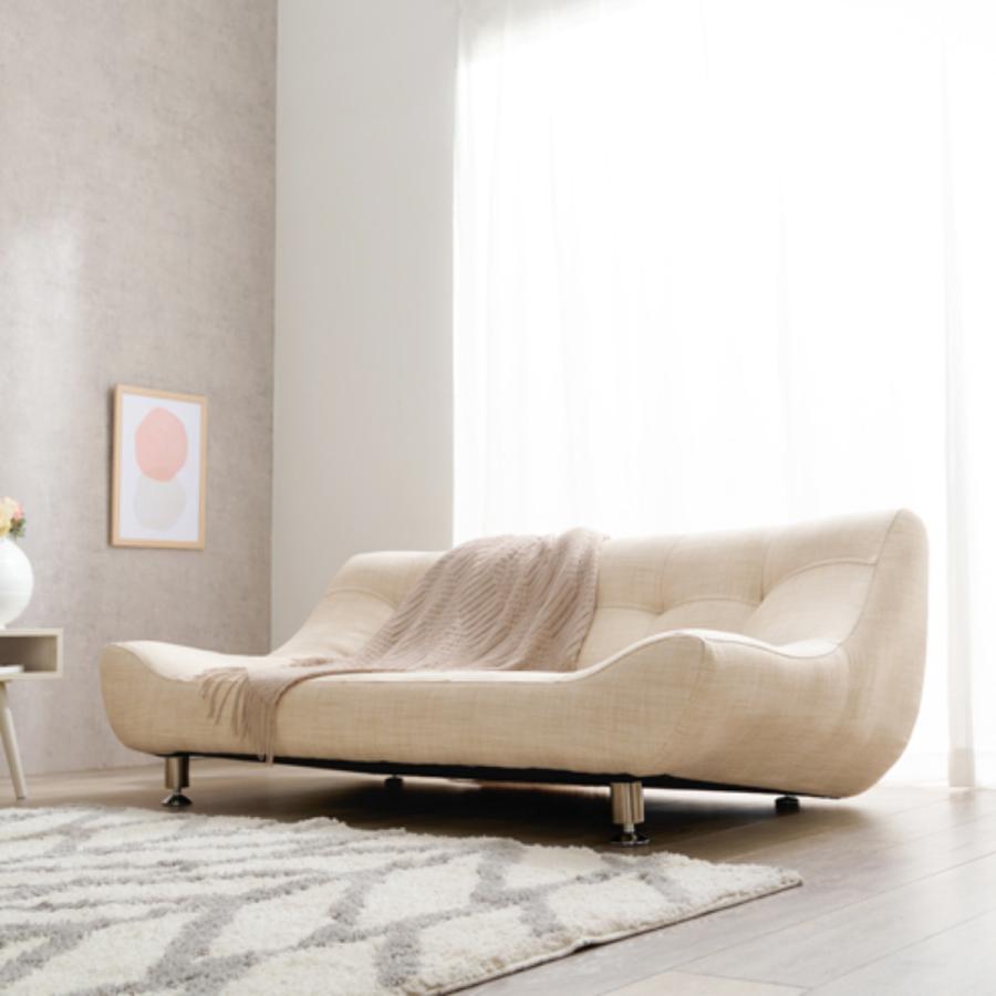 【半額】ローソファー HAGiHARA（萩原） ローソファ 二人掛け 幅153cm 座面広々 （ リビング