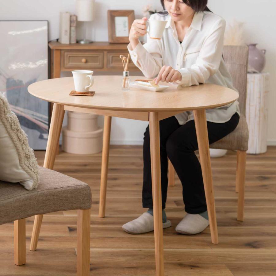 東谷 ダイニングテーブル 幅90cm 円型 木目調 ( カフェテーブル 東谷 ダイニングテーブル 幅90cm 円型 木目調 ( カフェテーブル