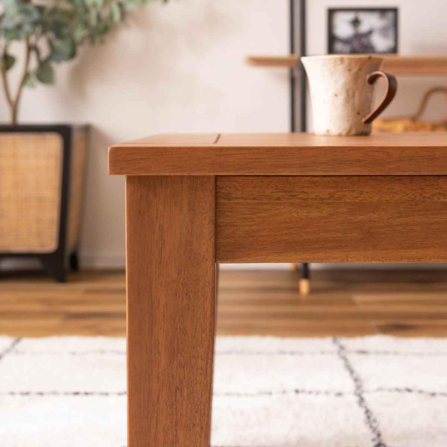 送料込み　木製光沢仕上げ長方形座卓 木製光沢仕上げ長方形座卓