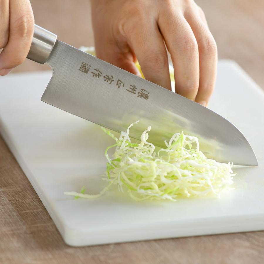 三徳包丁 17cm ステンレス和包丁 クロム 濃州正宗作 日本製 （ 包丁