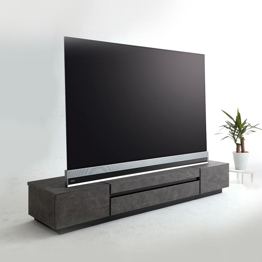 朝日木材加工 テレビ台 ローボード 石目調 モダンデザイン 86V型 朝日木材加工 テレビ台 ローボード 石目調 モダンデザイン 86V型