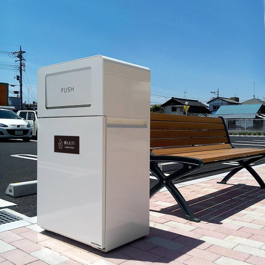 屋外用ゴミ箱 60L 角穴蓋 業務用ダストボックス Bunbetuダストハウス#55 （ 法人限定 屋外 屋内 ゴミ箱 60リットル 分別ゴミ箱 分別 ダストボックス 業務用 ）