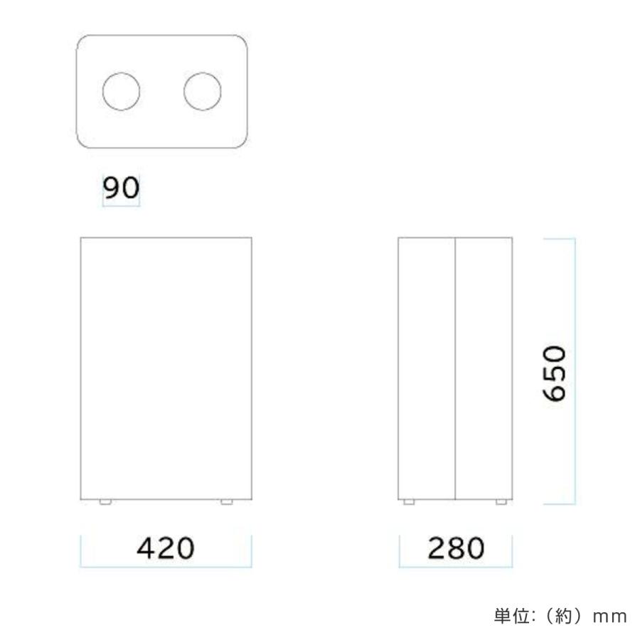 チープ 屋内用ゴミ箱 67L 丸穴蓋 ホワイト色 業務用ダストボックス 屑入 Mseries （ 法人限定 ゴミ箱 屋内 ごみ箱 屋内用ごみ箱 ダストボックス 白 ホワイト ）