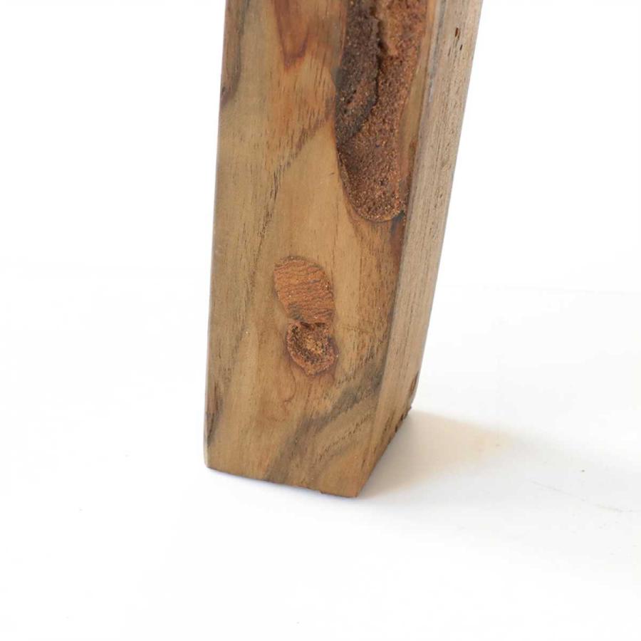 ラウンドスツール ボート古材 高さ50cm 木製 （ スツール イス