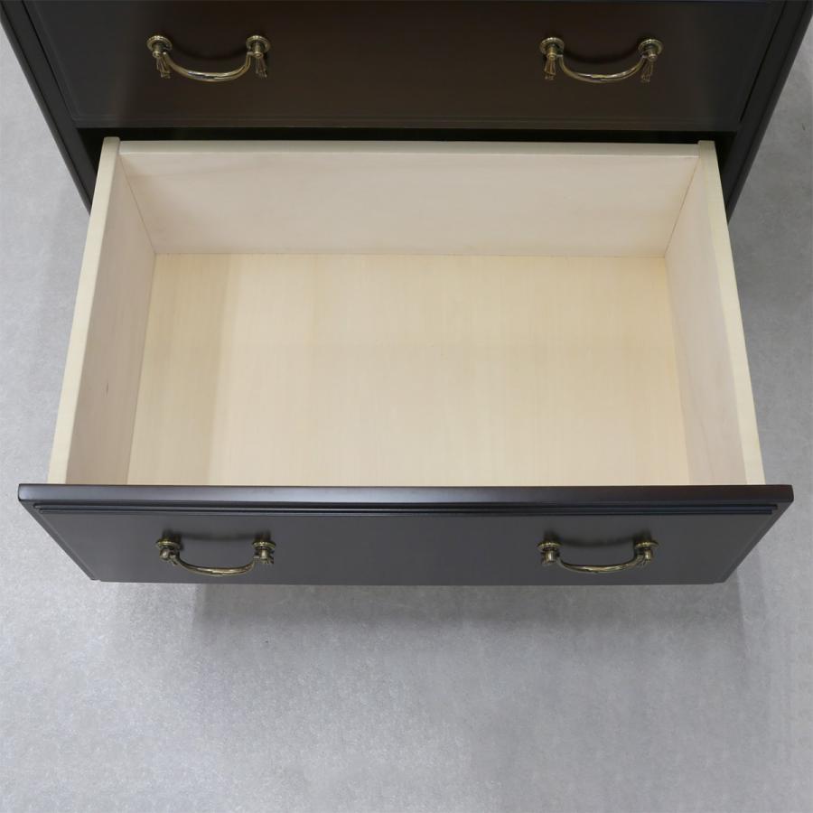 東海家具工業 チェスト 3段 クラシック調 猫脚 ミラーナ 幅70cm （ 開
