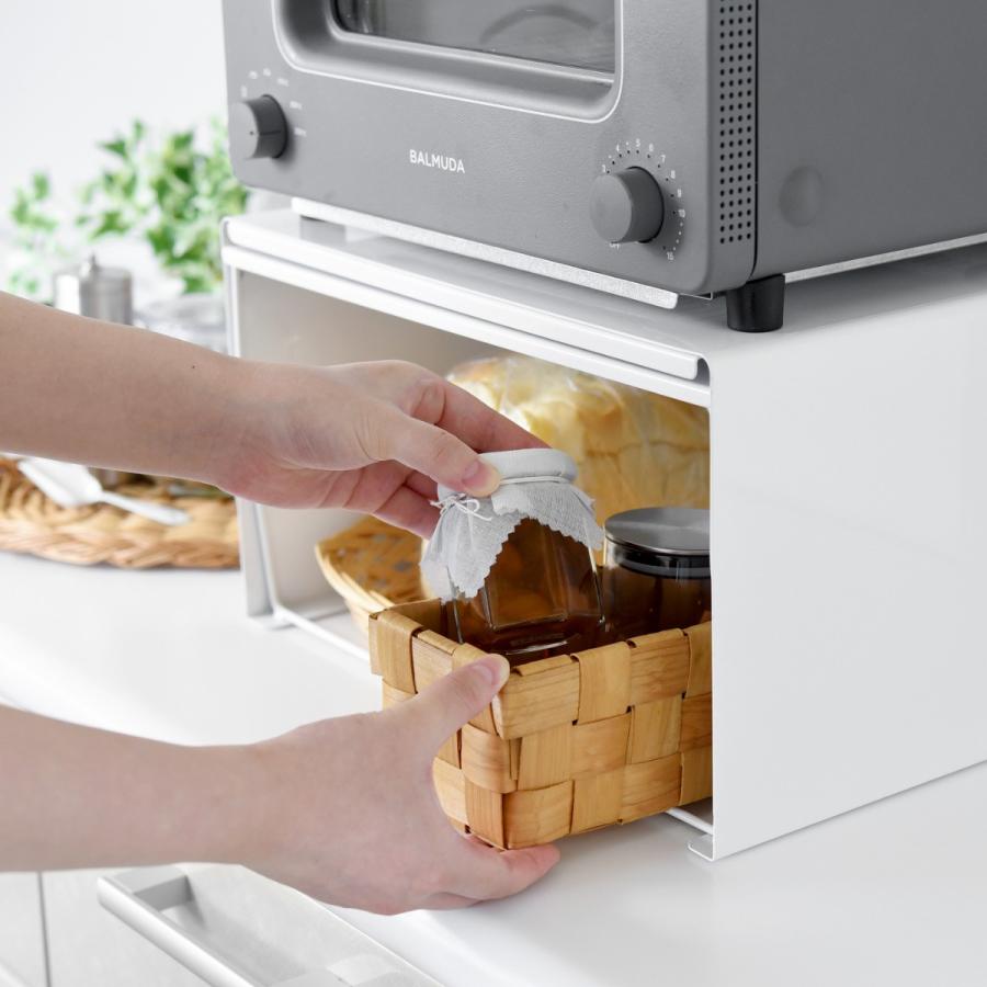 アーネスト（Arnest） トースターラック ホワイト （ 日本製 スチール