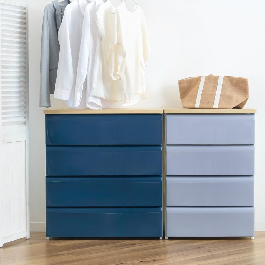 パイン材チェスト・４段ワイド幅８３ｘ奥行４０ｘ高８３ｃｍ　② チェスト 無印良品 MUJI 引き出し4段 パイン材 幅83cm : いい