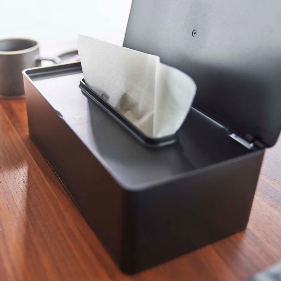 tower 特典付き 山崎実業 ティッシュケース 蓋付きティッシュケース