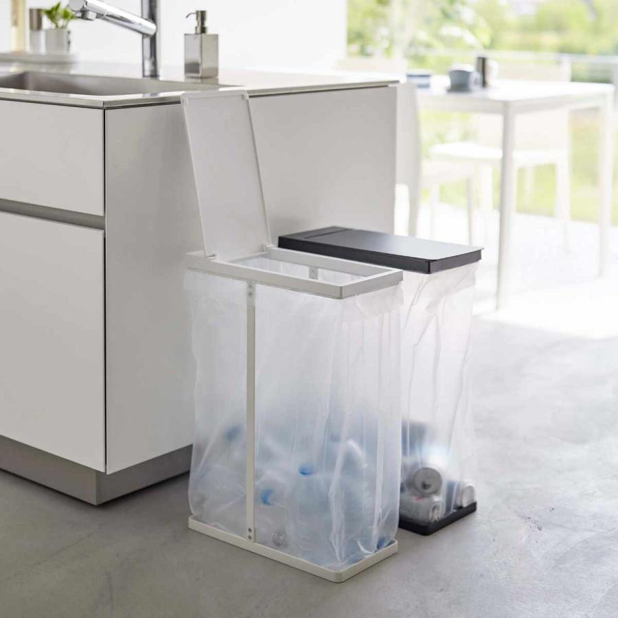 tower 特典付き 山崎実業 スリム蓋付き分別ゴミ袋ホルダー タワー 45L