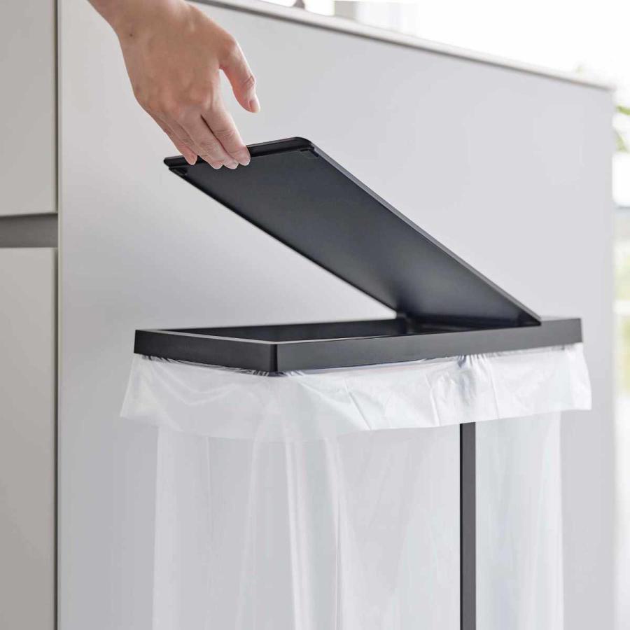 tower 特典付き 山崎実業 スリム蓋付き分別ゴミ袋ホルダー タワー 45L