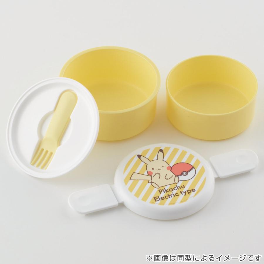 ポケピース 500ml 2段 丸型 日本製 ONWR1AG-A 4個 お弁当箱 二段 500ml レンジ対応丸型 かわいい キャラクター